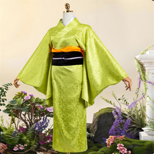อะนิเมะนักฆ่าปีศาจ คิเมทสึ โนะ ไยบะ มาโคโมะคอสเพลย์เครื่องแต่งกายผู้หญิงสีเขียวชุดกิโมโนสำหรับปาร์ตี้ฮาโลวีน - Product Image 4