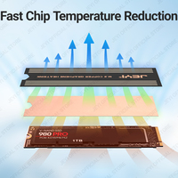 OEM JEYI Graphene M.2 SSD Heatsink 2230/2242/2280 tembaga untuk Laptop NVMe kecepatan tinggi 1 tahun garansi bersertifikat stok tersedia
