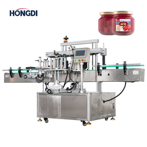 Machine d'étiquetage de bouteilles entièrement automatique double face, emballage de cartons, haute productivité, écran tactile PLC, transfert thermique, moteur - Product Image 2
