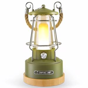 Linterna de Camping Retro con Mango, Recargable, LED Regulable, Linternas Vintage a Batería, Luces de Camping LED Retro Impermeables - Product Image 1
