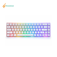 Hochwertige 68-Tasten-RGB-Kabeltastatur USB-Membran betriebs stil Kompatibel mit Desktop-ABS-PC und Notebook-Computer