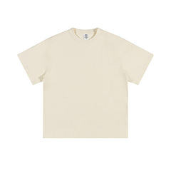 เสื้อยืดผู้ชายโอเวอร์ไซส์คอตตอนหนาปก305gsm ไหล่ปล่อยแบบธรรมดาเสื้อยืดรัดรูปคอตตอน - Product Image 3