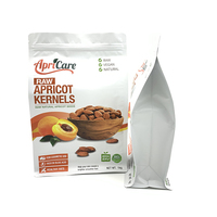 400g doos met bodem, gedroogd voedsel, hersluitbare ritssluiting, zaad-, fruit- en groente-sealzak, vacuüm plastic vierkante zak met platte bodem