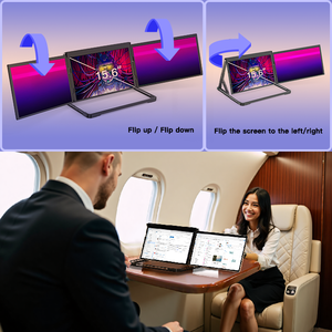 Écran ultra-fin 16'' FHD 2.5K IPS, HDMI/USB-C Plug-and-Play, écran d'ordinateur portable pliable, moniteur de jeu, moniteur triple écran - Product Image 5