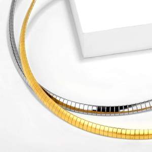 Aço Inoxidável Omegae Colar 3mm/5mm/8mm Cadeia para Homens Mulheres Hipoalergênico Em Camadas Colar Durável Jóias Diárias - Product Image 3