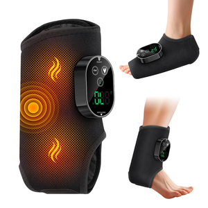 USB Rechargeable Dual Motor Hot Compress Foot Wrap Massage <b>Belt</b> Cordless Heating Vibration Massager Timing Control High Quality - Product Image 1