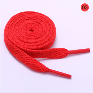 핫 세일 8mm 단일 레이어 플랫 폴리에스터 운동화 끈 29가지 색상 B2B 클리어런스 긴급 주문 - Product Image 6