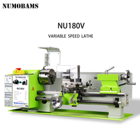 Tour à métaux miniature portable NU180V, mandrin de 100 mm, petite machine à tourner de table pour travaux d'artisanat métallique