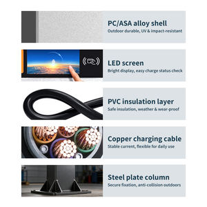 Station de <span class=keywords><strong>recharge</strong></span> pour véhicules électriques Soongo, nouvelle station de <span class=keywords><strong>recharge</strong></span> universelle <span class=keywords><strong>à</strong></span> coût compétitif, 7 kW, 220 V, GBT, montage mural, chargeur pour véhicules électriques 32 A - Product Image 3