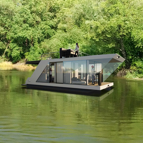 Modern Mobile Home On The Water Modular Home Small Floating Homes Tiny ...