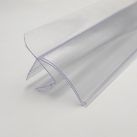 Porte-étiquette de prix Huasso YZ-21 transparent blanc en PVC/PET/PC, bande de données, support de suspension, écologique, qualité alimentaire, pour supermarché
