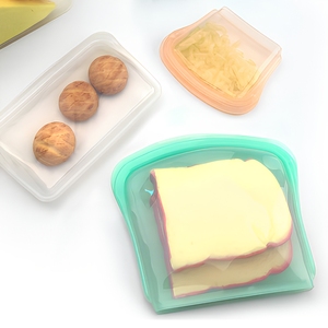 Contenedor de Alimentos Hermético para el Hogar, Accesorios Libres de BPA, Apto para Lavavajillas, Contenedor Apilable de Silicona, Bolsa de Almacenamiento de Silicona para Cocina - Product Image 5
