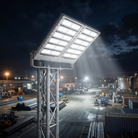 Luz LED de Grúa de 1000W, Proyección de Larga Distancia, Luz de Torre para Construcción, Puerto, Mástil Alto, Clasificación IP67