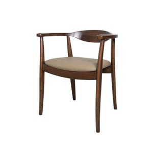 Ensemble de 2 chaises de salle à manger convertibles Niva, fauteuils modernes avec tissu en bois de caoutchouc brun pour salons - Product Image 6