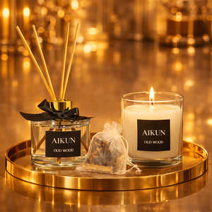 Coffret Cadeau de Bougies Parfumées en Cire de Soja Premium AIKUN Personnalisé Boîte Luxe pour Anniversaire Saint-Valentin Diwali - Diffuseur à Bâtonnets en Gros - Product Image 6