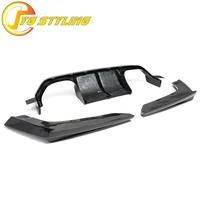 Diffuseur arrière en fibre de carbone sèche de style V pour BMW M3 F80 M4 F82 F83, pare-chocs arrière en carbone véritable, accessoires extérieurs, kits carrosserie 3 pièces