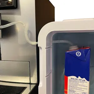Kaffee milch Kühlschrank Kühler mit Rohr 8L 10L Kühlschränke mit einem Loch für Milch rohr neben Verkaufs automat