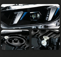 Ensemble de phares LED pour BMW Série 3 F30 F35 2013-2019, mise à niveau avec double couleur jaune et blanc, DRL modifiés, lampe avant, pièces automobiles