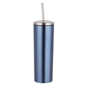 Gobelet isotherme en acier inoxydable de 20 oz avec paille à visser pour le sport et le fitness - Product Image 4