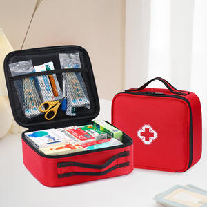 Bolsa de medicina portátil de gran capacidad, botiquín de primeros auxilios de viaje, caja de almacenamiento de tela para uso doméstico y exterior - Product Image 4