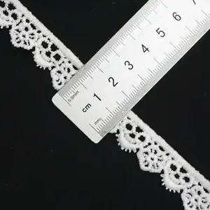 High Quality Embroidery Lace Polyester Lace Trim For Garment Accessories Decoration Guipure Lace 1cm