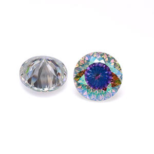 Moissanita suelta rosa amarilla, piedra preciosa sintética, moissanita de color, joyería de claridad VVS certificada GRA, moissanita - Product Image 1