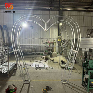 ขาตั้งซุ้มหัวใจโลหะอลูมิเนียมอัลลอยสำหรับตกแต่งดอกไม้งานแต่งงาน - Product Image 4