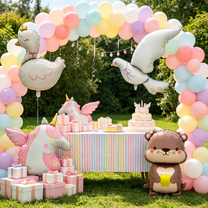 Venta Directa de Fábrica, Globos de Aluminio con Forma de Animales de Dibujos Animados, Globos de Aluminio con Forma de Paloma y Pato para Decoración de Fiestas de Cumpleaños - Product Image 3