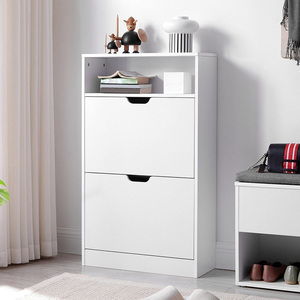 Bằng Gỗ Hiện Đại Phòng Khách Nhập Hành Lang Nhỏ Xoay Chuyển Đổi Tủ Giày Kệ Lưu Trữ Mỏng Lật Ngăn Kéo Cho Hẹp Không Gian - Product Image 3