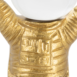 Scultura di Astronauta con Accento di Sfera di Cristallo per Decorazioni Domestiche, Ornamenti per Bagno, Ufficio, Soggiorno - Product Image 5