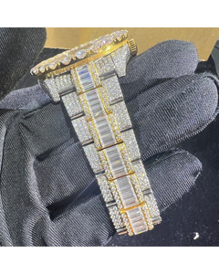 Nuevo Reloj Mecánico de Lujo para Hombre con Incrustaciones de Diamantes Moissanite Estilo Hip Hop y Logotipo Personalizado - Product Image 6