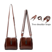 Tas Kulit Mewah Minimalis Kulit Sapi Asli Tas Wanita Tas Selempang Wanita Gaya Fungsional Tenang Tas Awet Premium Tas Tangan