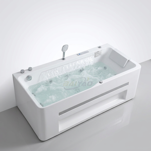 Bañera de Hidromasaje Moderna de Lujo con Jets de Masaje y Panel de Control con Luces LED, Sistema de Spa Jacuzzi para Uso en el Hogar y Hoteles - Product Image 1