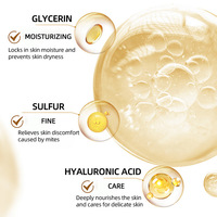 Savon liquide anti-acariens au soufre RSMHRQ 3-en-1 Nettoyage en profondeur Contrôle du sébum Apaise Hydrate Anti-acné Soin du dos Unisexe 300ml