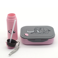 Ensemble de boîtes à lunch KZR pour enfants, en PP, résistant au micro-ondes, de qualité alimentaire, anti-fuite, avec boucle, bouilloire incluse