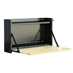 Organizador de herramientas de metal plegable montado en la pared de alta resistencia y banco de trabajo-fácil de montar, ideal para almacenamiento en garaje y taller - Product Image 2