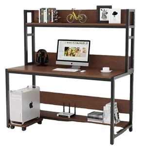 带Hutch写字台带书架的电脑桌电脑桌工作站用于家庭办公室