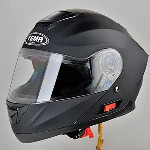 YM-926 ECE goedgekeurd casco volledige gezicht met dubbele vizier flip up motorhelm