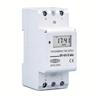 Nouveau type de relais minuterie numérique programmable hebdomadaire monophasé sur rail DIN, contrôle par minuterie, AC 220V 230V 12V 24V 48V 16A