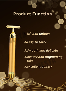 Barra de Belleza Energética de Oro de 24k, Masajeador Facial, Cuidado Reafirmante de la Piel, Rodillo Facial Vibratorio en Forma de <span class=keywords><strong>T</strong></span> - Product Image 2