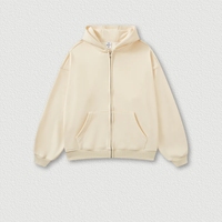 Sweat à capuche fonctionnel zippé pour homme avec logo personnalisé, 100 % coton French Terry, coupe oversize, impression sérigraphiée