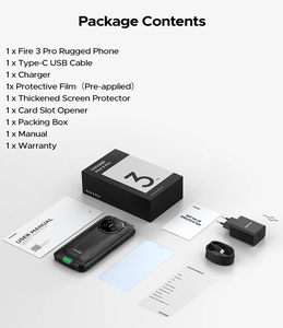 DOOGEE Fire 3 Pro, Teléfono Inteligente Android 15, Batería de 8350 mAh, Resistente al Agua IP68, Resistente a Golpes, LTE, Octa Core, Desbloqueo por Huella Dactilar, Doble SIM - Product Image 6