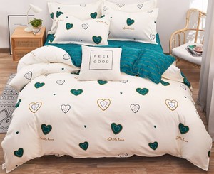 Ensemble de draps en coton doux personnalisé et magnifique, 4 pièces, ensemble de <span class=keywords><strong>literie</strong></span> - Product Image 6