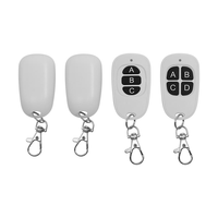 Télécommande universelle duplicatrice 433,92 MHz/315 MHz à code d'apprentissage 4 touches pour éclairage LED, garage et maison intelligente