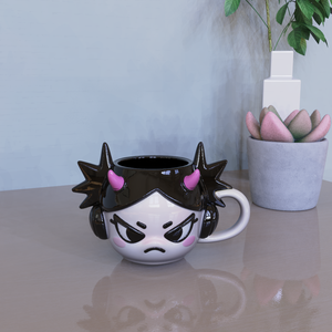 Bán buôn tùy chỉnh 3D thiết kế phim hoạt hình nhân vật drinkware khốc liệt phim hoạt hình cốc ma quỷ cô gái gốm <span class=keywords><strong>Mug</strong></span> với tai nghe cho cà phê & Quà Tặng - Product Image 6