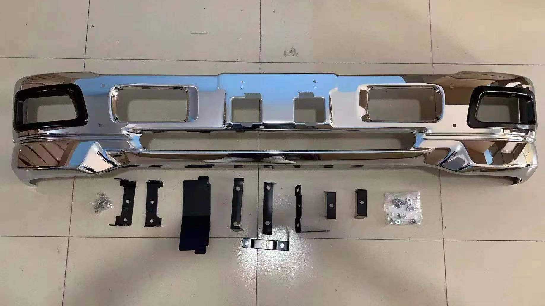 Chrome Front Bumper 193CM for Isuzu Elf NPR 700p | Durable Truck