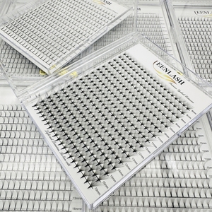 Siêu tốc độ wispy PREMADE khối lượng người hâm mộ lông mi 0.05mm 0.07mm Spike cụm người hâm mộ tốc độ cao lông mi ứng dụng - Product Image 6