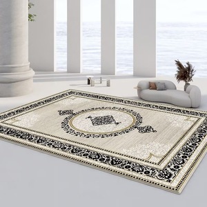 Tapis Moderne Lavable en Cachemire Imprimé pour Salon, Tapis de Sol Complet, Canapé et Table Basse Confortables - Product Image 1