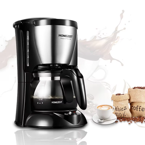 Cafetera Pequeña Negra con Jarra de Vidrio, Cafetera Automática para el Hogar, Función Mantener Caliente, Cafetera Americana - Product Image 3
