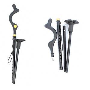 Bastón de Senderismo Plegable Ajustable de Aleación de Aluminio con Mango Ergonómico y Punta Antideslizante - Product Image 1